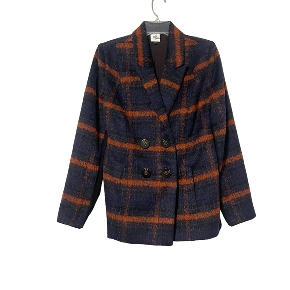 Cabi Checkmate Plaid Double Breasted Jacket Size Medium - Picture 2 of 7